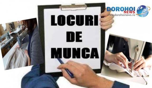Atenție dorohoieni! Firmă de confecții angajează confecționeri! Condiții avantajoase