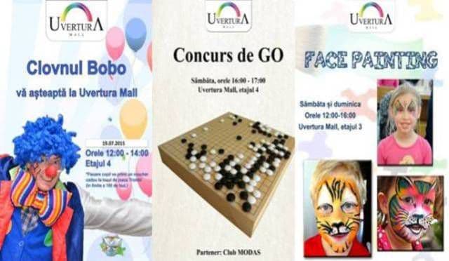 Un week-end plin de umor, divertisment, culoare, artă, frumuseţe și shopping, vă așteaptă la Uvertura Mall
