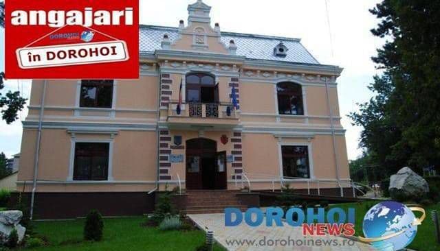 Primăria Dorohoi scoate la concurs un post de consilier la compartimentul urbanism. Vezi detalii!