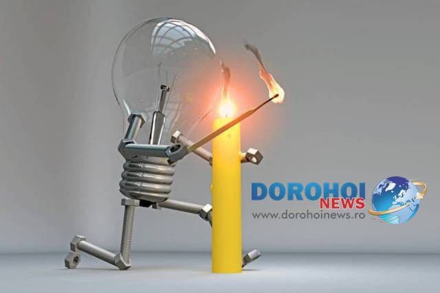 Atenție dorohoieni! Începând de luni se oprește alimentarea cu energie electrică! Vezi zonele afectate!