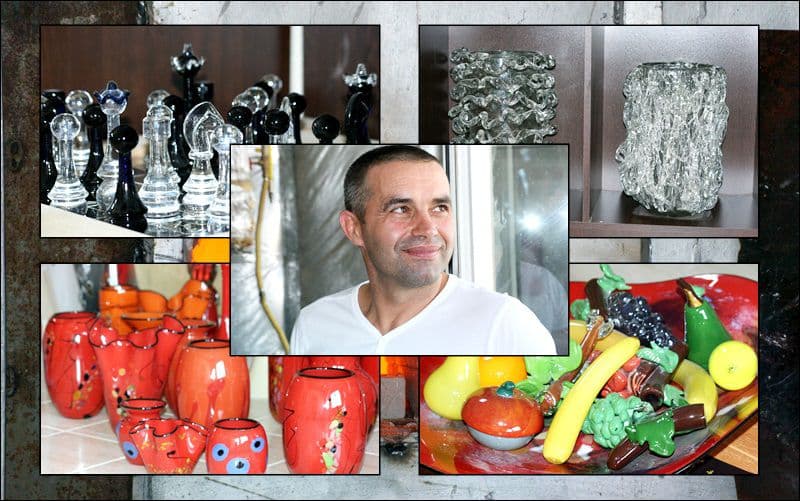 Dorohoianul care a transformat sticla în operă de artă. A vândut în toată Europa, America, Canada şi Asia – VIDEO/ FOTO