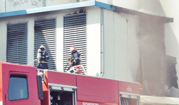 Incendiu la o fabrică de ţesături din municipiul Botoşani