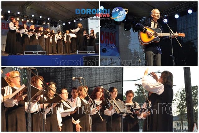 Corul „George Enescu” Dorohoi și folkistul Vasile Tănase au deschis spectacolele la Zilele Municipiului Dorohoi 2015 - FOTO