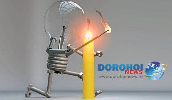 Atenție dorohoieni! Noi întreruperi ale energiei electrice. Vezi zonele afectate!