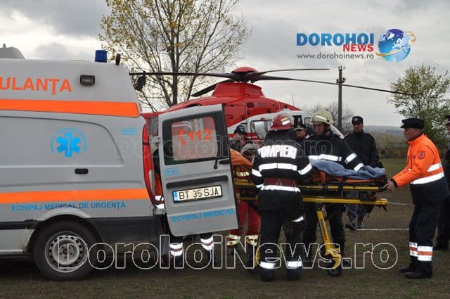 Elicopter SMURD chemat la Dorohoi pentru o femeie aflată în șoc septic – FOTO