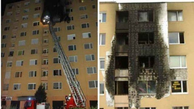 Șocant! Pericolul uriaș care ne pândește chiar în apartamente. Cum arde un bloc reabilitat termic - VIDEO