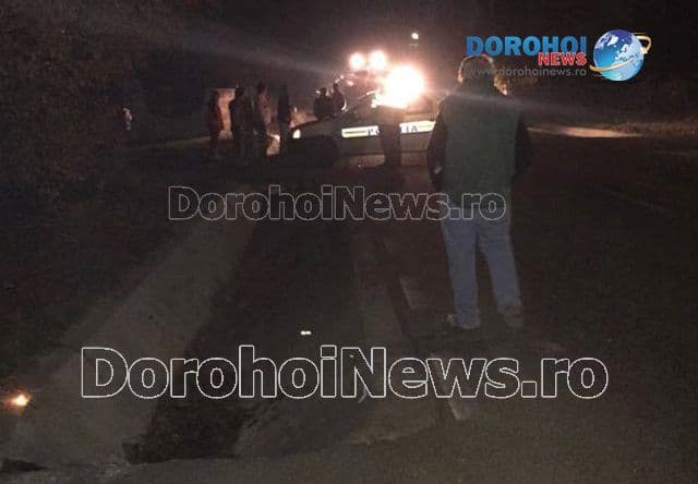 Accident mortal la Dersca! Bărbat aflat pe carosabil izbit în plin de un autoturism - FOTO