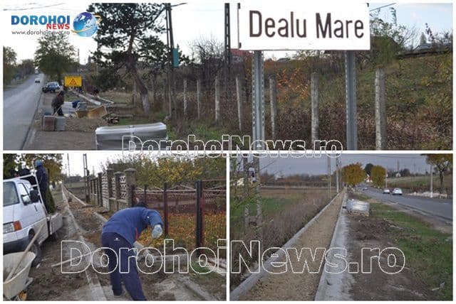 S-au demarat lucrările pentru construirea unei alei ce va lega Dealu Mare de municipiul Dorohoi – FOTO