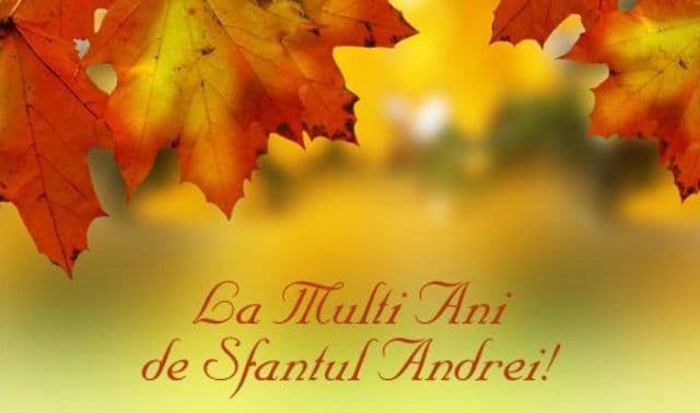 LA MULȚI ANI în această minunată zi de Sf. Andrei