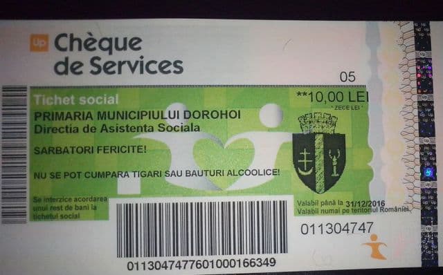 Comunicat DAS Dorohoi privind distribuirea tichetelor sociale