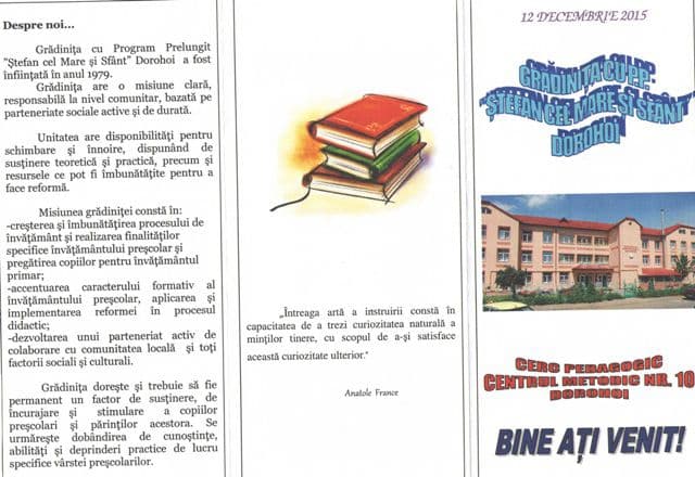 Cercul pedagogic al educatoarelor de la Centrul Metodic nr. 10 Dorohoi