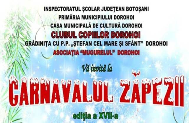 Clubul Copiilor Dorohoi se pregăteşte pentru „Carnavalul Zăpezii”. Vezi programul!