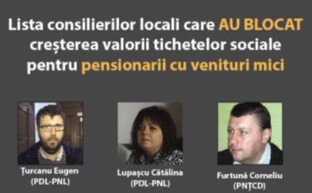 CL a respins dublarea tichetelor sociale pentru pensionari