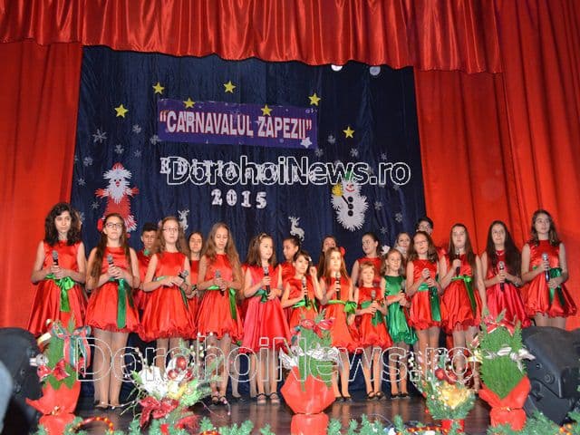 Tinerii de la Clubul Copiilor Dorohoi și-au etalat talentul și în cea de-a doua parte a „Carnavalului zăpezii”, ediţia a XVII-a - FOTO