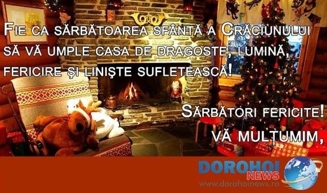Redacția Dorohoi News urează tuturor cititorilor Crăciun fericit !