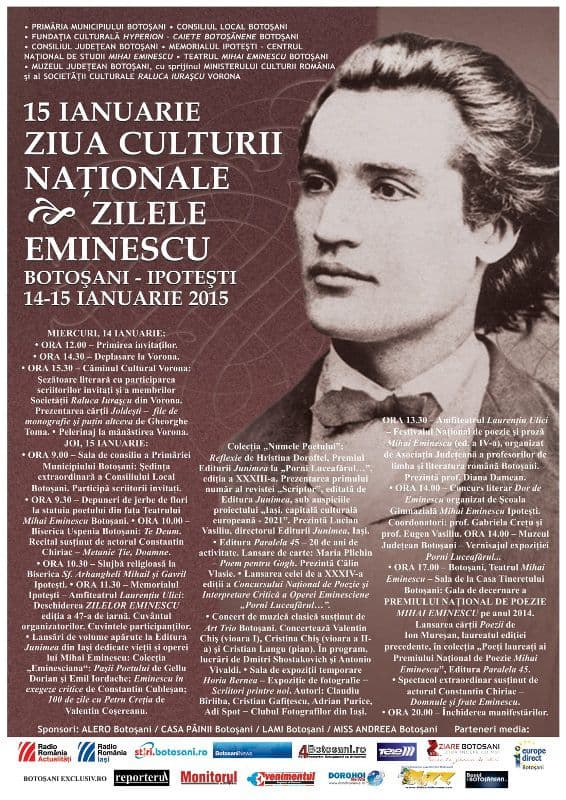 zilele eminescu 2015 ianuarie 15