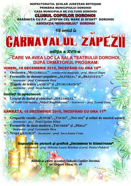Afis-Carnavalul zapezii 2015
