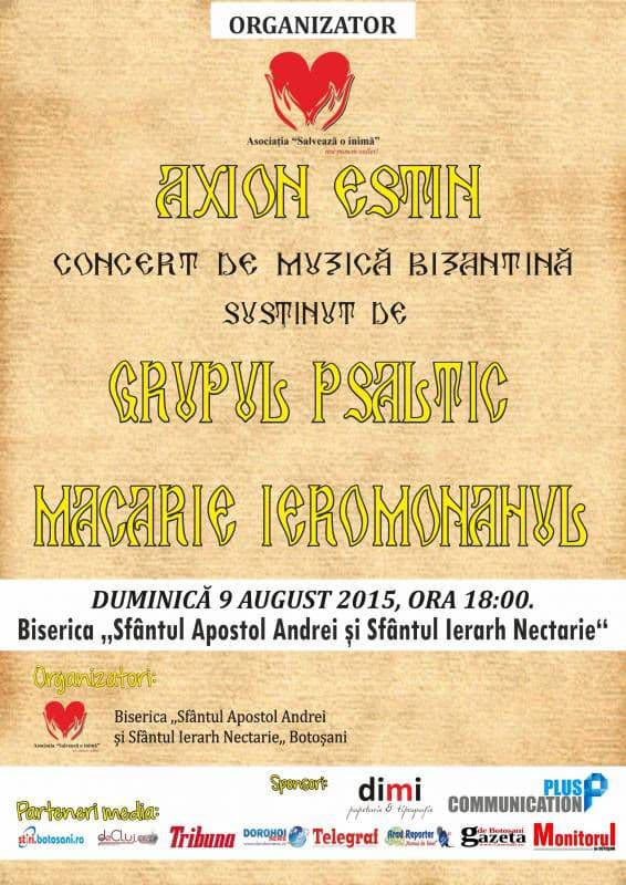Botosani, concertul de muzică Bizantină