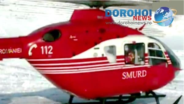 Bărbatul ars în incendiul de la Broscăuți se zbate între viață și moarte! El a fost transferat cu un elicopter la București!