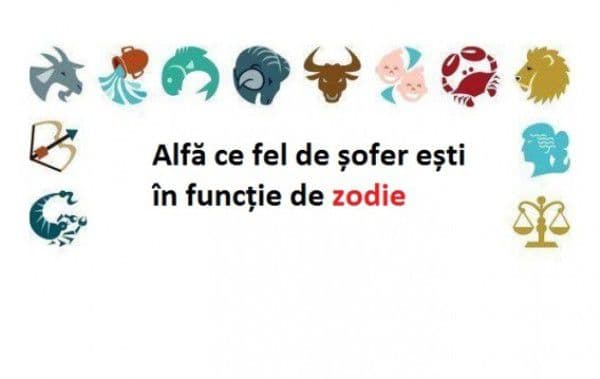 Ce fel de şofer eşti în funcţie de zodie