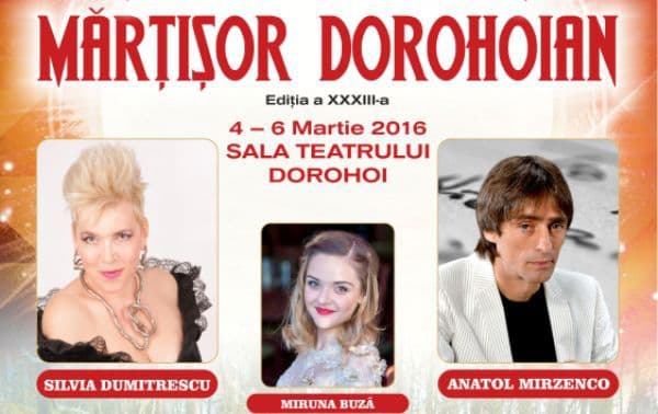 Mai este o zi! Vezi programul Festivalului „Mărțișor Dorohoian”