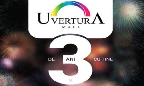 Uvertura Mall - De 3 ani cu tine! Evenimentele aniversare s-au încheiat cu șampanie și un tort delicios