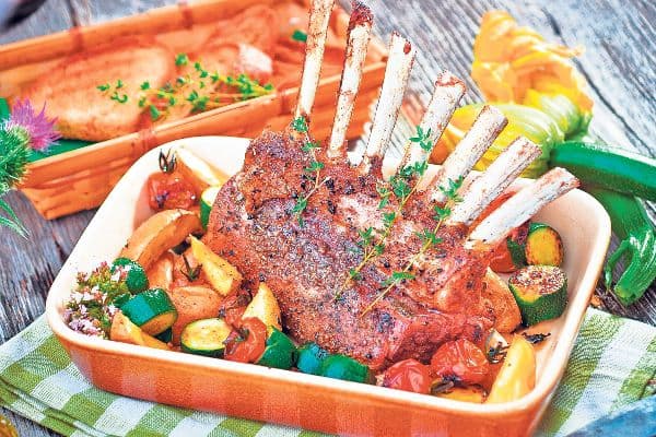 Coaste de miel cu legume