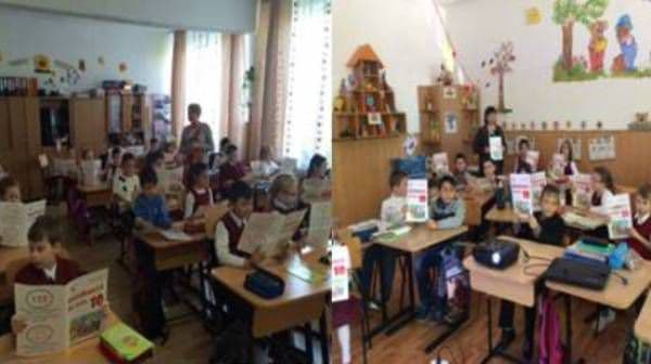 Poliţiştii botoşăneni – activităţi preventive, alături de copiii şcolii gimnaziale „Ștefan cel Mare” Botoşani