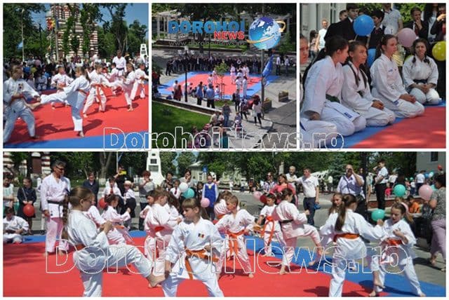Demonstrație de karate oferite de clubul Black Tiger pe Pietonalul „Grigore Ghica” din Dorohoi - FOTO