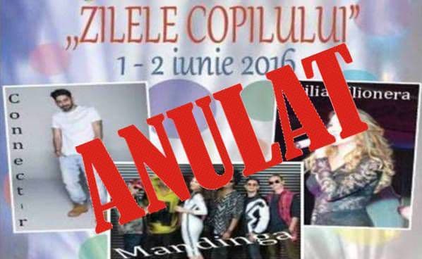 IMPORTANT! Vremea rea ANULEAZĂ manifestarile dedicate „Zilelor copilului” de la Dorohoi!