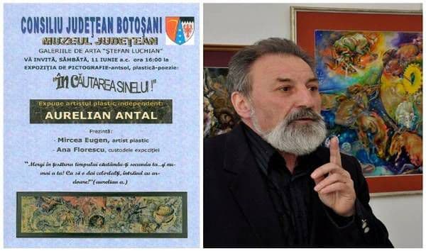 Dorohoianul Aurelian Antal la cea de-a doua expoziţie personală a anului „În căutarea sinelui !”