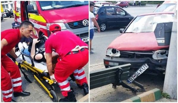 Șapte persoane aflate pe trotuar spulberate de o șoferiță începătoare din Botoșani