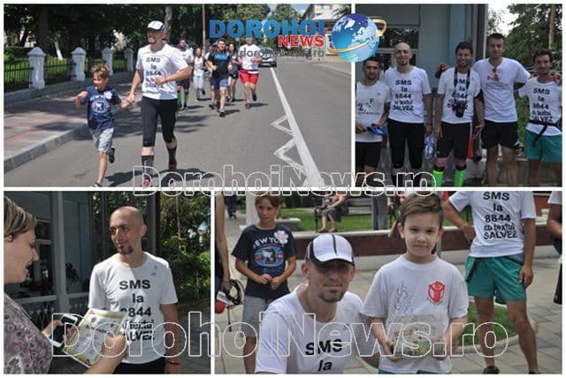 Salvați Copiii „Un gest pentru o viață”: Cinci maratoniști au alergat pentru dotarea Spitalului Municipal Dorohoi - FOTO