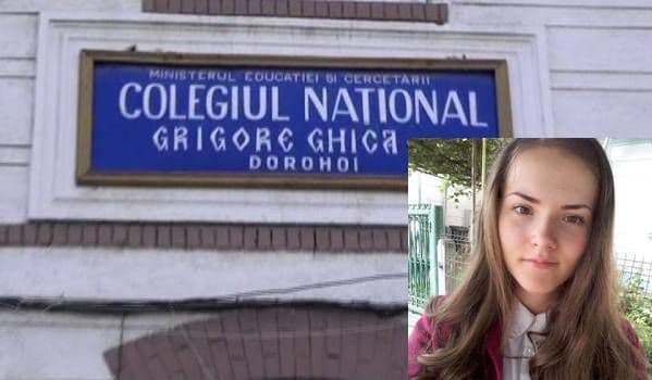 Liliana Clim, absolventa Colegiului Național „Grigore Ghica” Dorohoi, cu 10 la bacalaureat