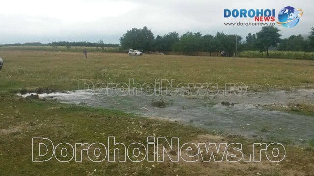 Avarie la Leorda după ce conducta care asigură alimentarea cu apă a Dorohoiului a explodat – VIDEO/FOTO