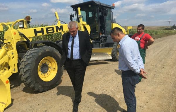 Şefii Consiliului Judeţean Botoşani, în inspecţie pe drumul județean DJ 291 K Lozna-Talpa