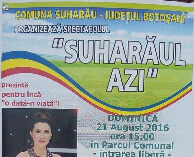 Prezentatoare de excepție la spectacolul „Suharăul azi” organizat în acest weekend. Vezi ce artiști evoluează!