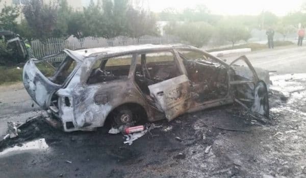 Accident grav la Iaşi: Un șofer de Ambulanţă a murit după ce maşina în care se afla a luat foc