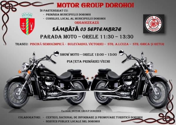 Paradă și concursuri moto la Dorohoi