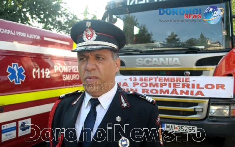 Amarandei Cristian, șeful ISU: „Astăzi se sărbătoresc 165 de ani de la înființarea primei structuri de pompieri miliatri în Dorohoi” - VIDEO