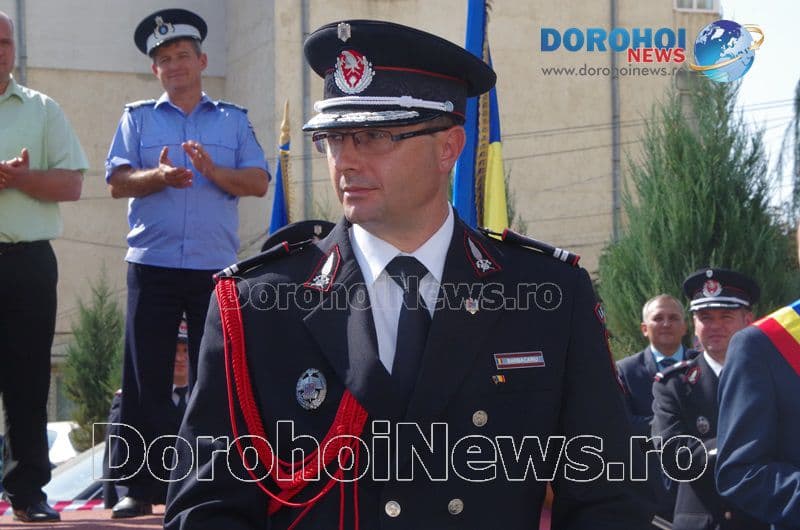 Sorin Barbacariu, comandantul Detașamentului de Pompieri Dorohoi, a fost avansat în grad - FOTO
