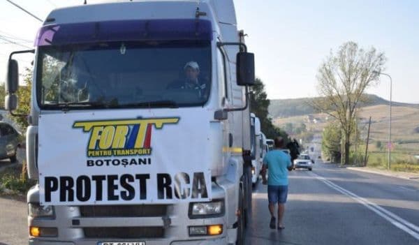 Protest al transportatorilor! RCA-ul a scos în stradă zeci de șoferi din Botoșani!