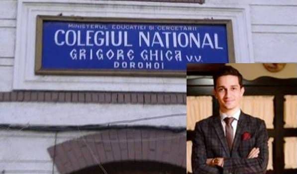 Robert Stredie, noul reprezentant al elevilor în CA al Colegiului Național „Grigore Ghica” Dorohoi
