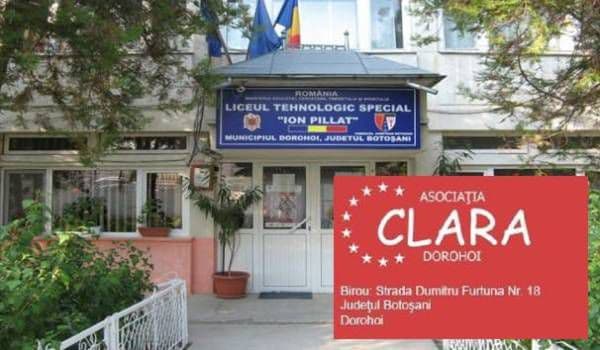 Asociaţia „Clara” și Liceul Tehnologic Special „Ion Pillat” Dorohoi, lansează proiectul „Nu suntem diferiţi”