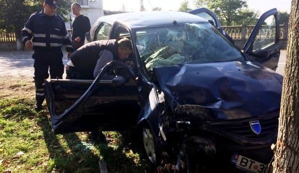 Accident cu două victime pe DN 29A Dorohoi-Suceava: Din nou, colonelul Țipișcă a acordat primul ajutor!