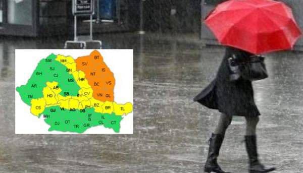 Atenție, a fost emisă o nouă informare meteo! COD PORTOCALIU de precipitații mixte! Vezi perioada!