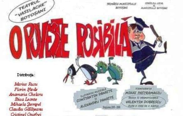 O poveste posibilă duminică la Teatrul pentru Copii şi Tineret „Vasilache”