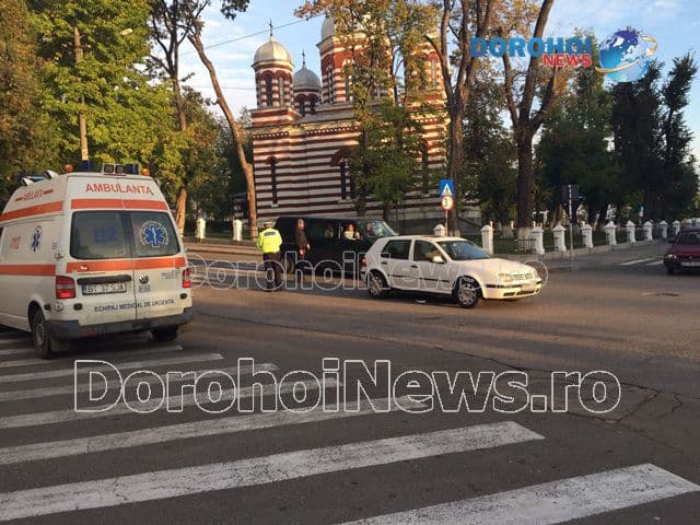 Accident! Femeie lovită pe trecerea de pietoni pe strada A.I. Cuza din Dorohoi - FOTO