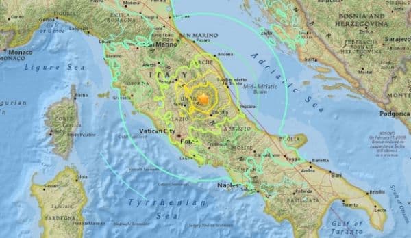 Cutremur de 5,4 în Italia, miercuri seara, în aceeaşi regiune în care s-a produs cel din august
