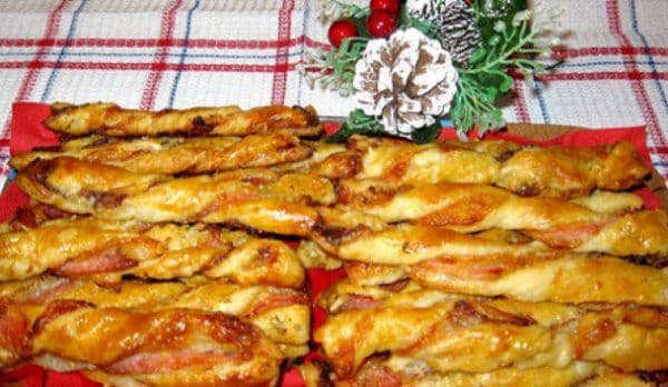 Baghetă cu legume și salam